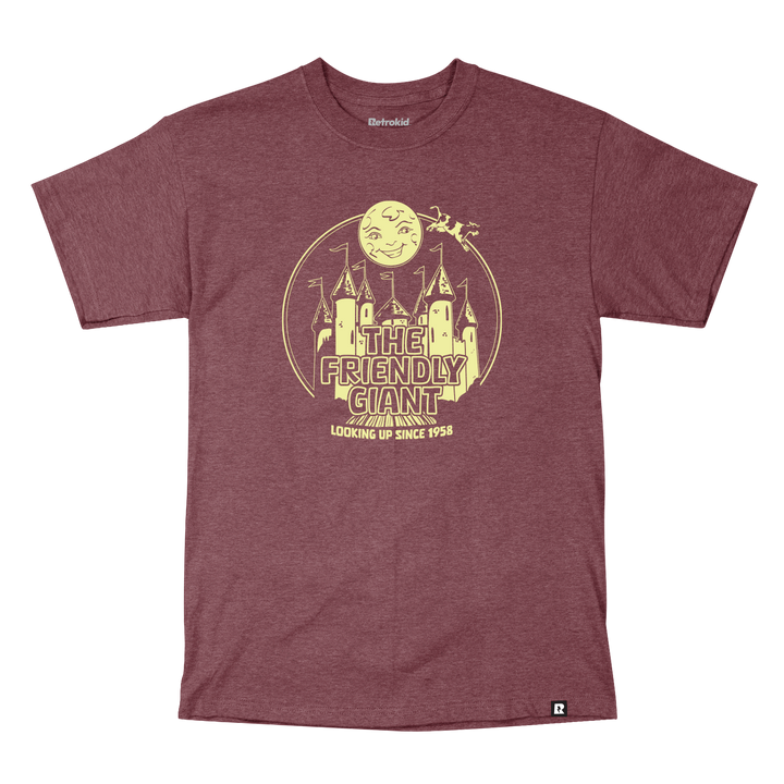 The Friendly Giant T-Shirt - Heather Burgundy