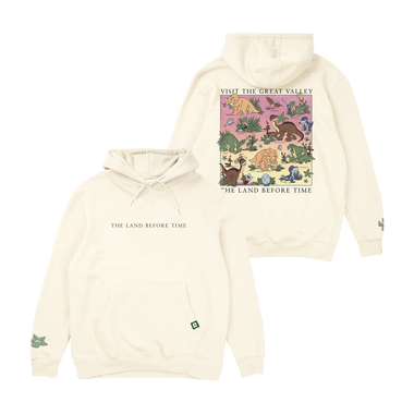 The Land Before Time Great Valley Hoodie - Bone