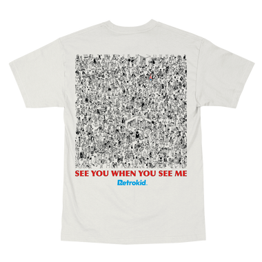 Where's Waldo Search T-Shirt - Vintage White