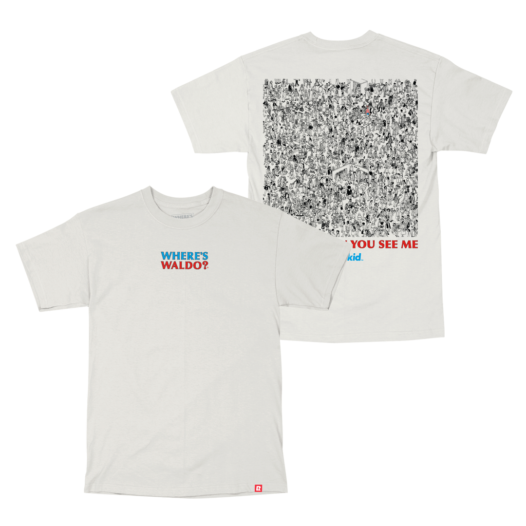 Where's Waldo Search T-Shirt - Vintage White