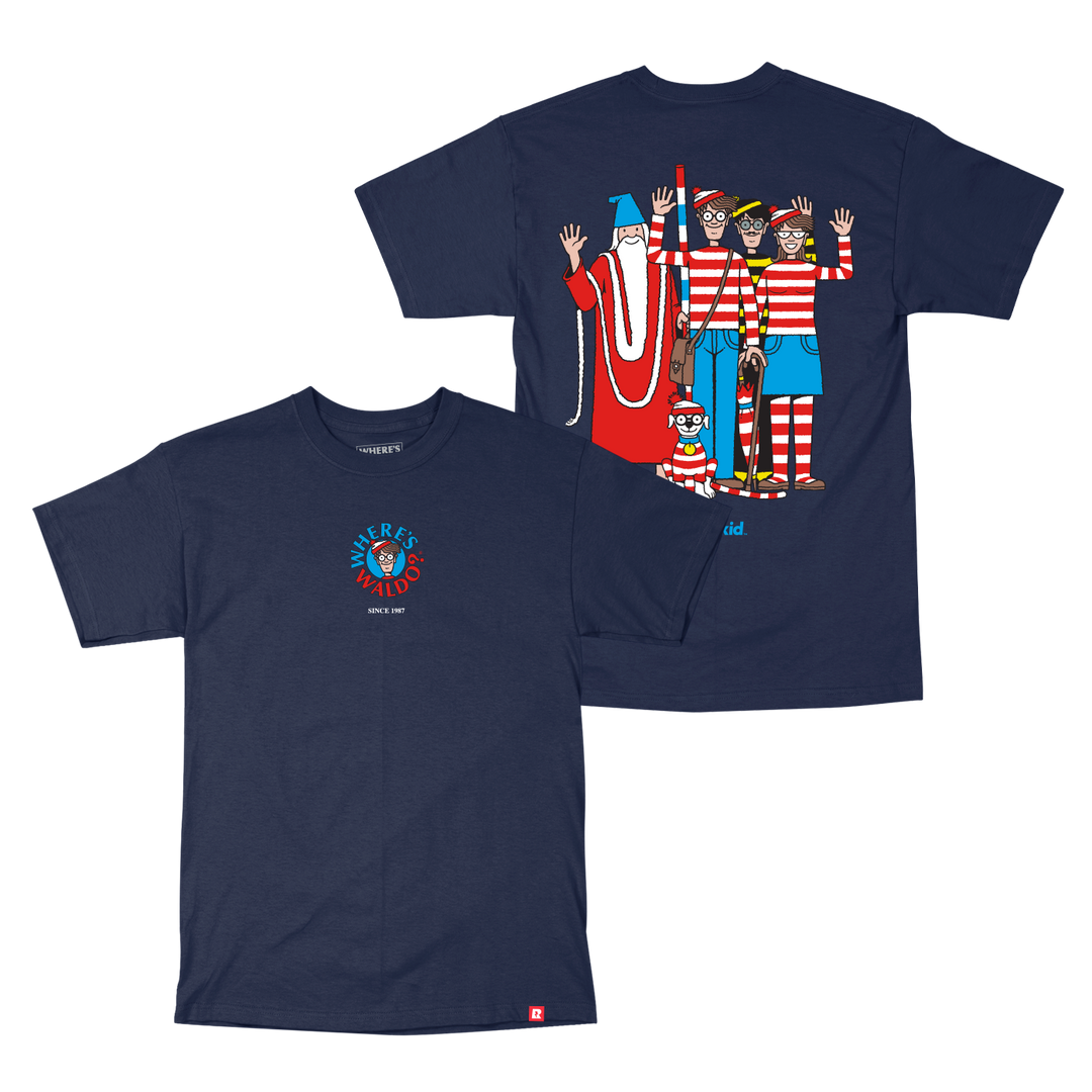Where's Waldo Friends T-Shirt - Navy