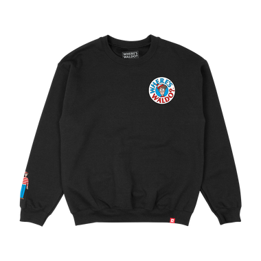 Where's Waldo Logo Crewneck - Black