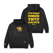 Wok With Yan Stephen Yan Good Fortune Cookie Hoodie Black Sweater