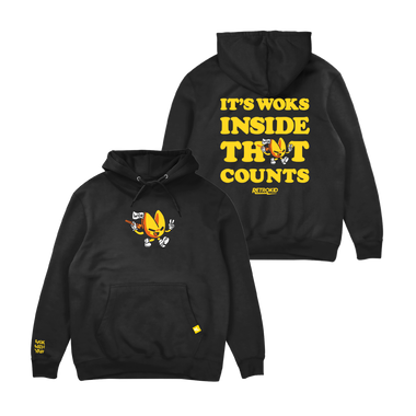 Wok With Yan Stephen Yan Good Fortune Cookie Hoodie Black Sweater
