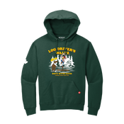 Retrokid RK Log Driver's Waltz Drivers LDW Hoodie Forest Green Dark Green White Water Rapids Stepping Lightly Since  1979 Moose Canada Canadian A log driver's waltz pleases girls completely