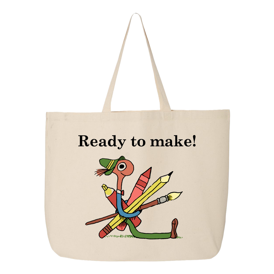 Richard Scarry Ready to Make Tote - Natural