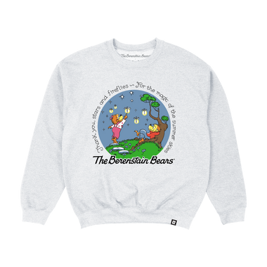 Berenstain Bears Summer Skies Crewneck - Heather Grey