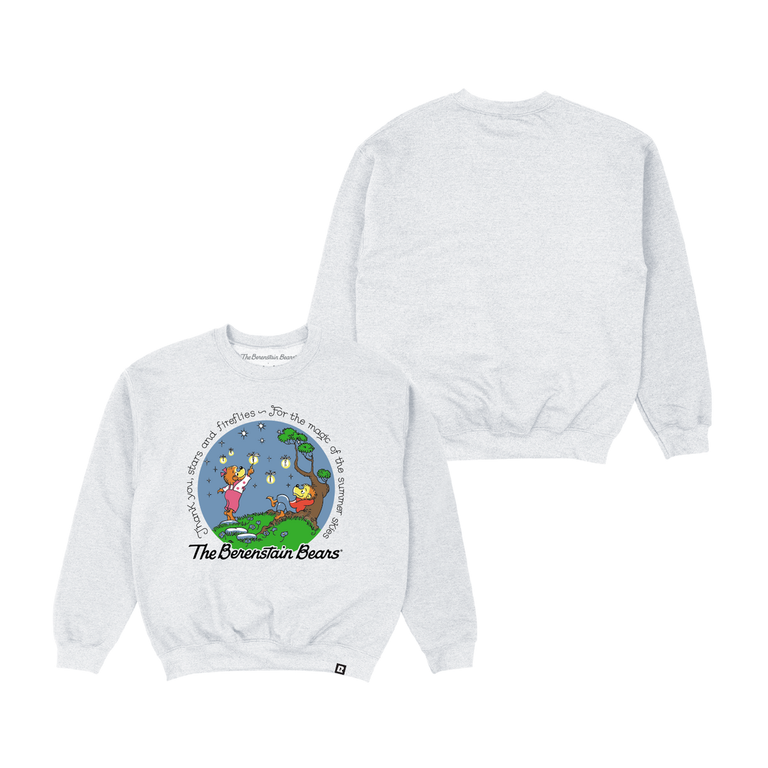 Berenstain Bears Summer Skies Crewneck - Heather Grey