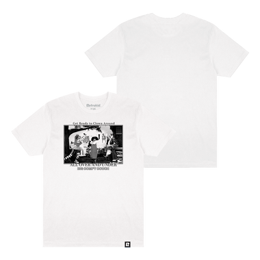 Big Comfy Couch All Over & Under T-shirt - White