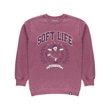 Big Comfy Couch Soft Life Crew - Vintage Berry