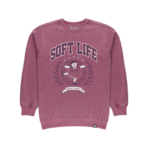 Big Comfy Couch Soft Life Crew - Vintage Berry