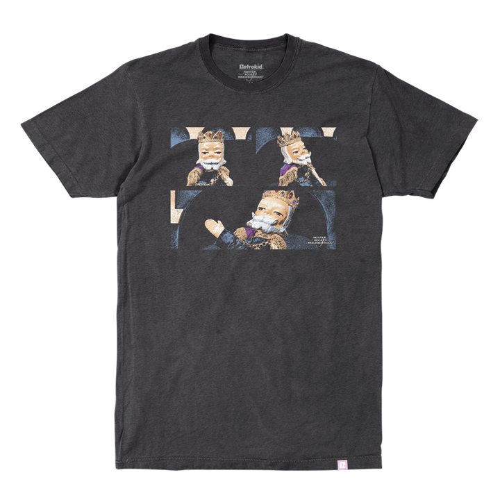 Mister Rogers' Neighborhood King Friday Vintage T-Shirt - Black
