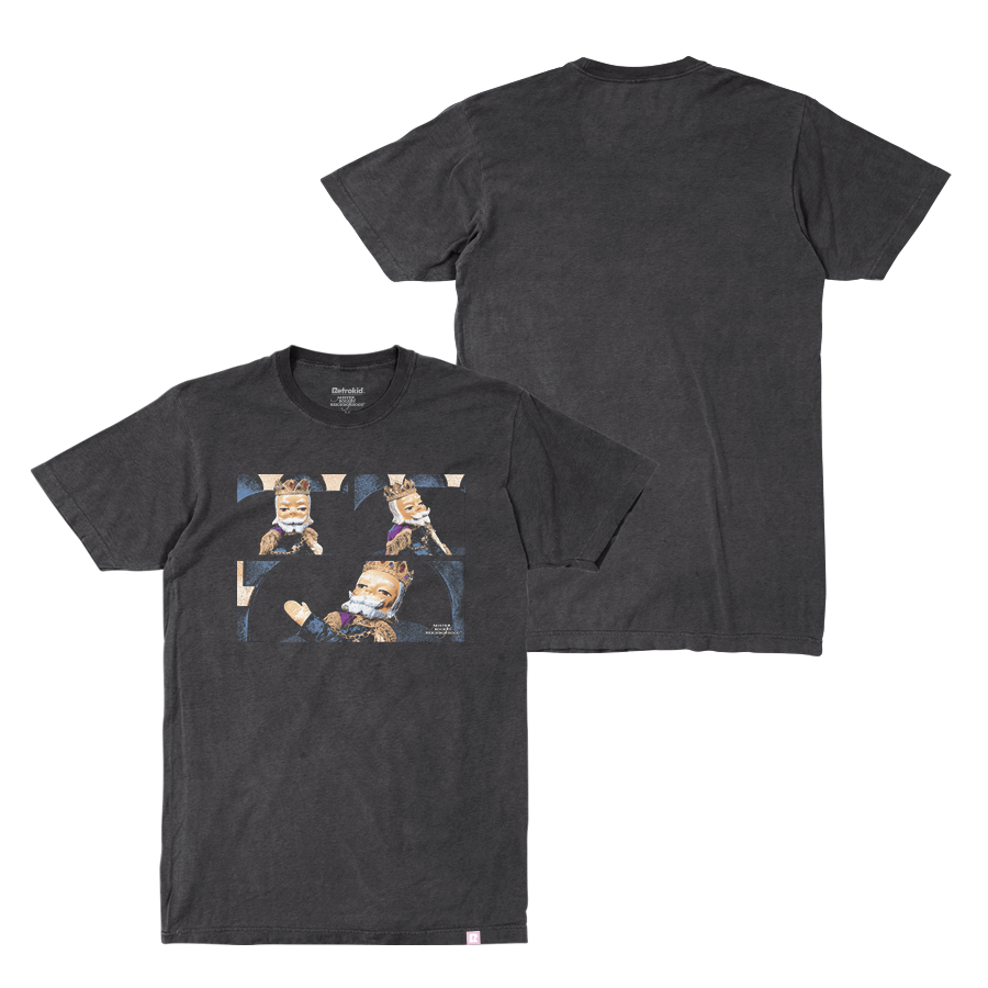 Mister Rogers' Neighborhood King Friday Vintage T-Shirt - Black