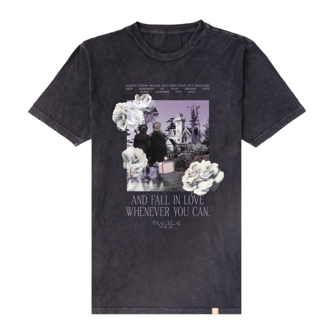 Practical Magic Fall In Love Whenever You Can Vintage T-Shirt - Cloud Black