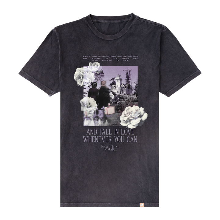 Practical Magic Fall In Love Whenever You Can Vintage T-Shirt - Cloud Black