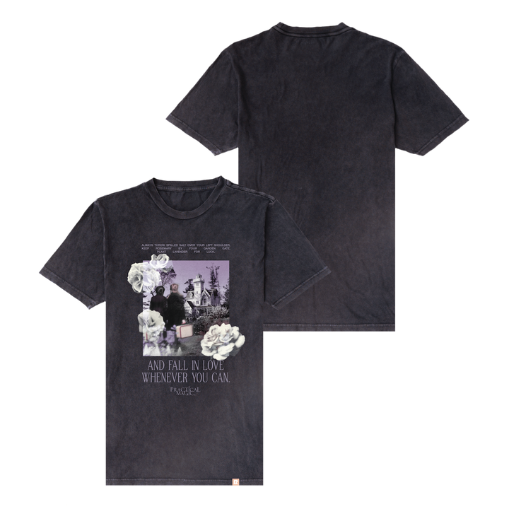 Practical Magic Fall In Love Whenever You Can Vintage T-Shirt - Cloud Black
