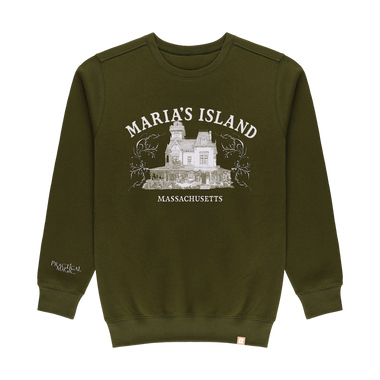 Practical Magic Maria's Island Crewneck - Olive
