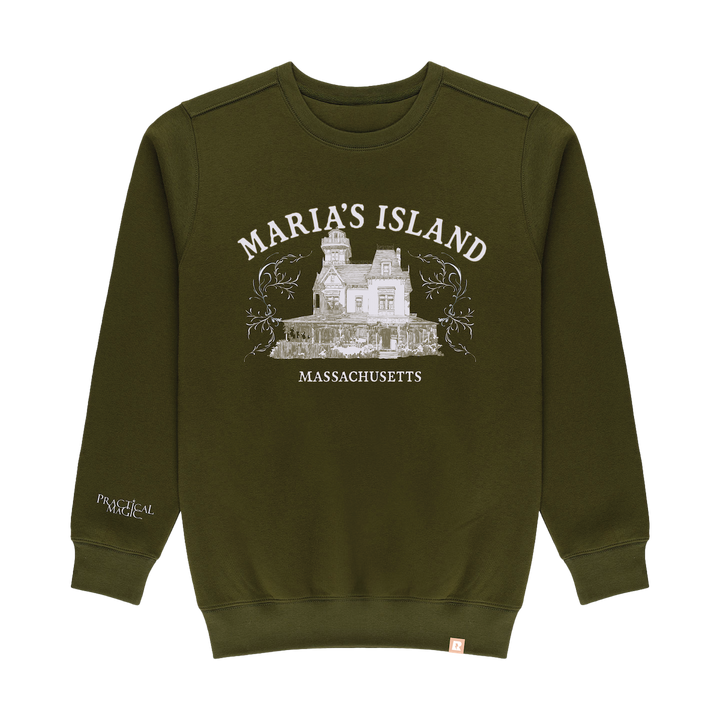 Practical Magic Maria's Island Crewneck - Olive