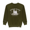 Practical Magic Maria's Island Crewneck - Olive