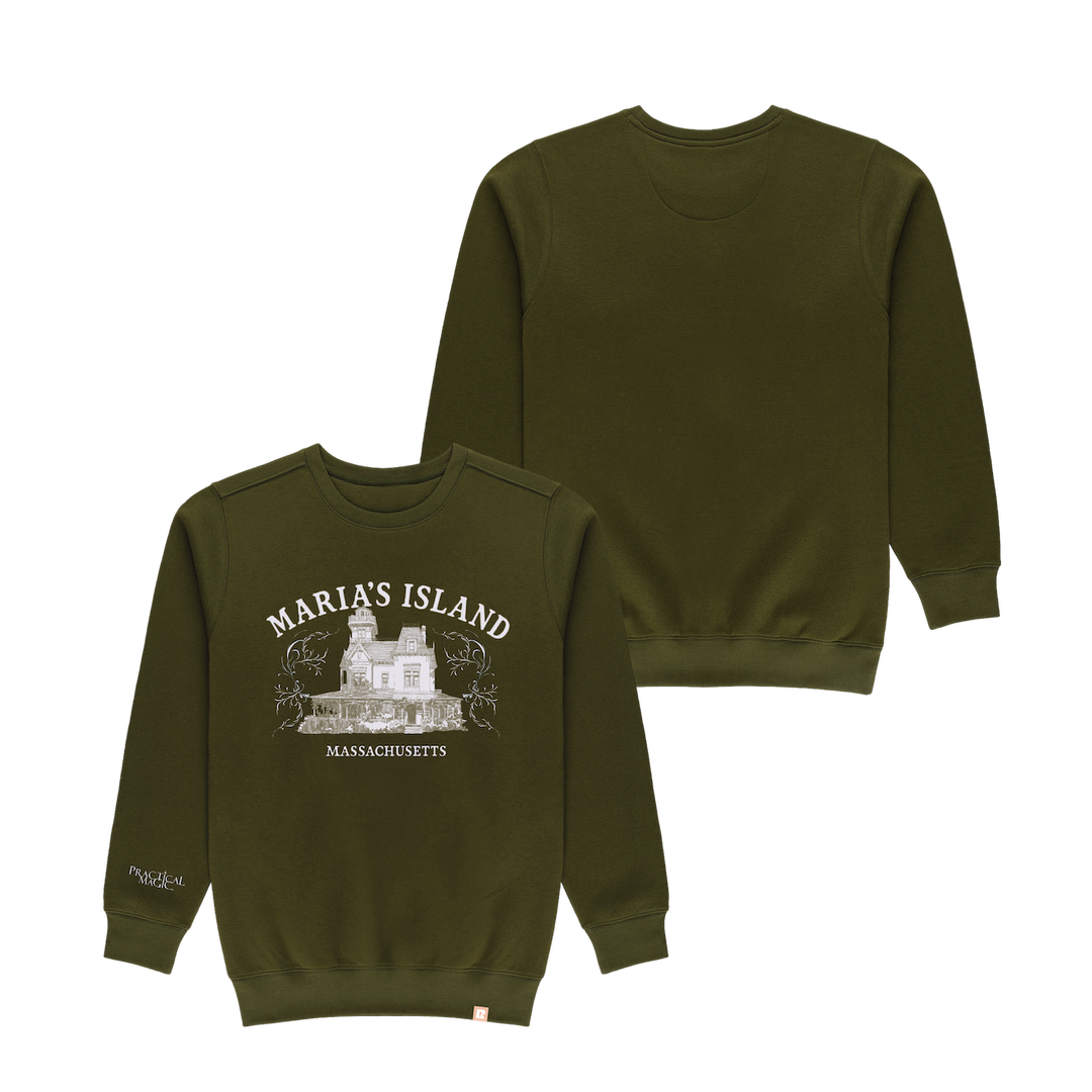 Practical Magic Maria's Island Crewneck - Olive