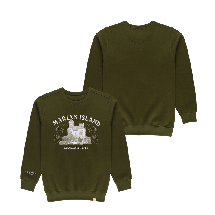 Practical Magic Maria's Island Crewneck - Olive