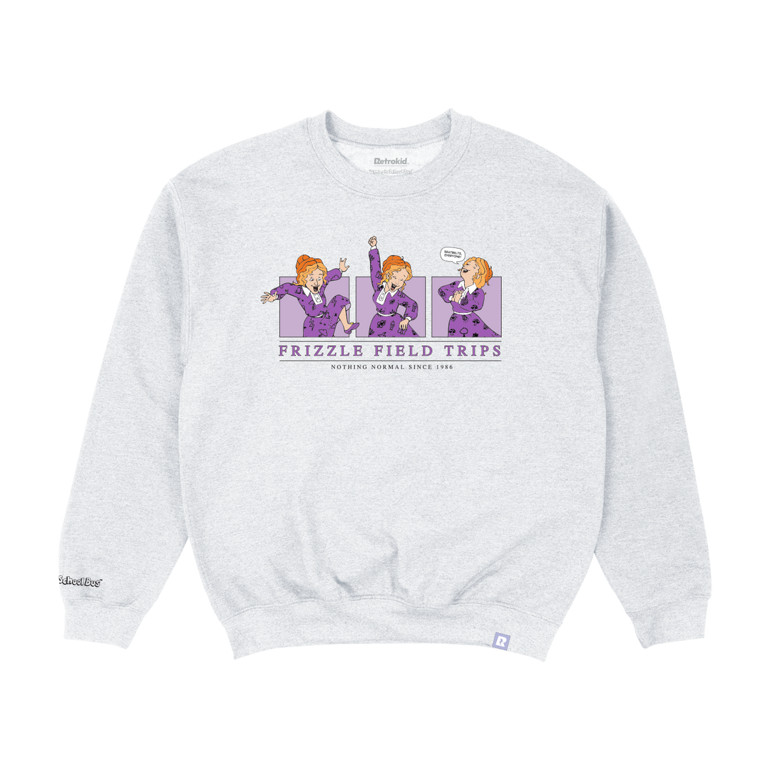 Magic School Bus Frizzle Crewneck - Heather Grey