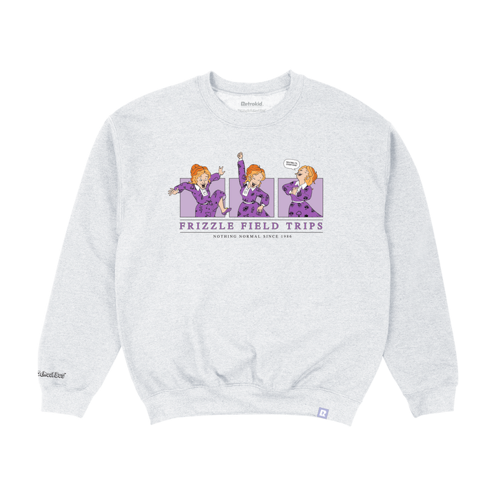 Magic School Bus Frizzle Crewneck - Heather Grey