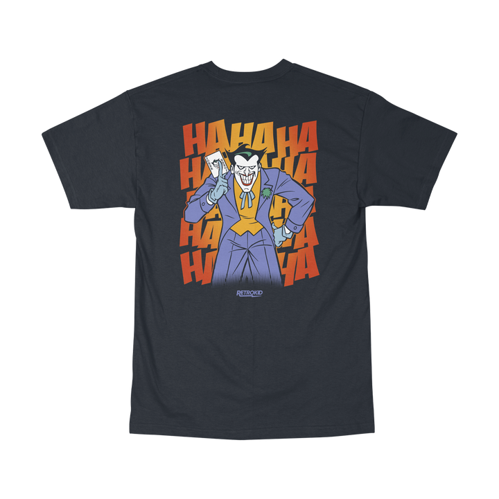 Retrokid x Batman: The Animated Series The Joker Joker's Wild T-Shirt Tee HAHA HAHAHAHA HAHAHA Card Mark Hamill Black T-Shirt 