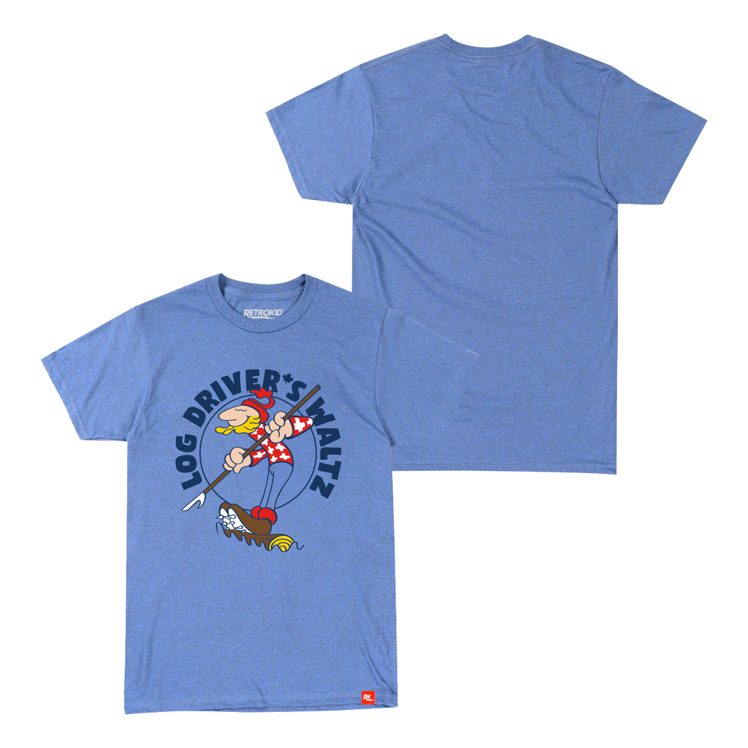 Retrokid_RK_LogDriversWaltz-Driver's-LDW-Blue-Canadian_NFB_Man_ T-Shirt Tee-Heather Royal
