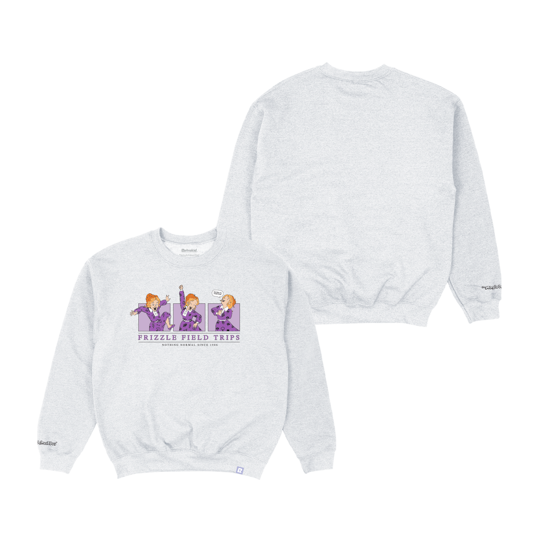 Magic School Bus Frizzle Crewneck - Heather Grey