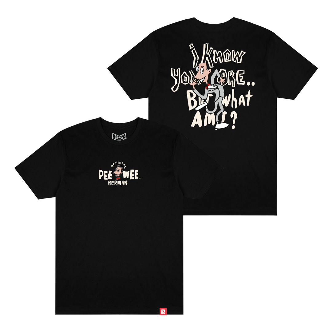 Pee-wee's Playhouse What Am I T-Shirt - Black