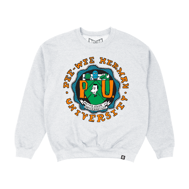 Pee-wee's Playhouse University Crewneck - Heather Grey