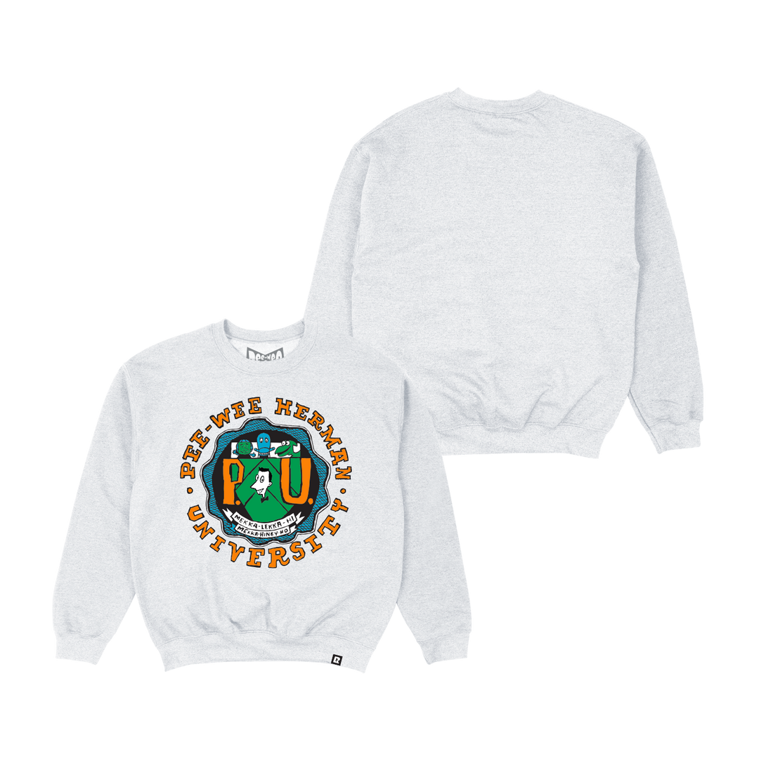Pee-wee's Playhouse University Crewneck - Heather Grey