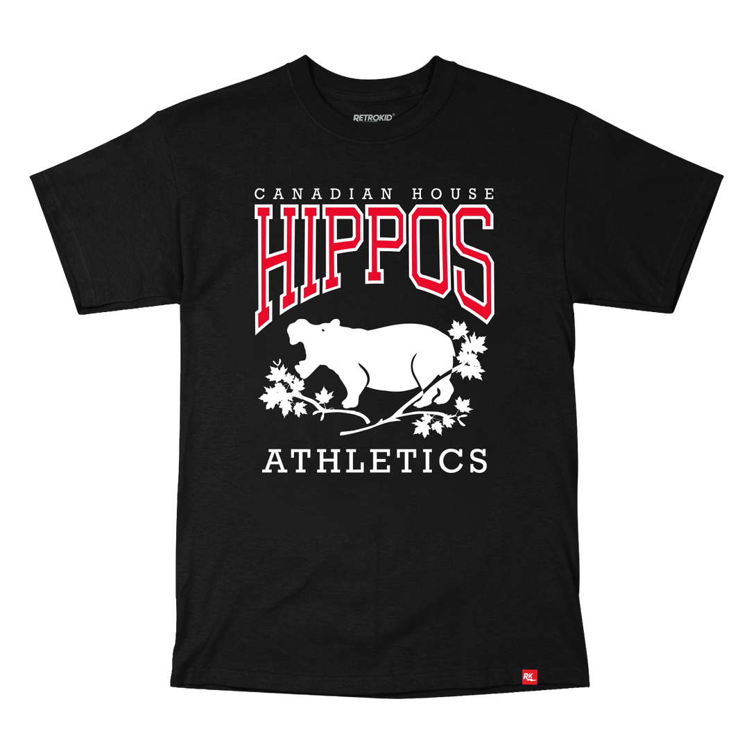 Retrokid Originals House Hippo T-Shirt - Black