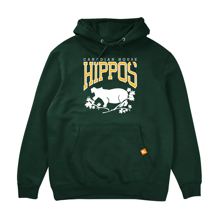 Retrokid Originals House Hippo Hoodie - Forest Green