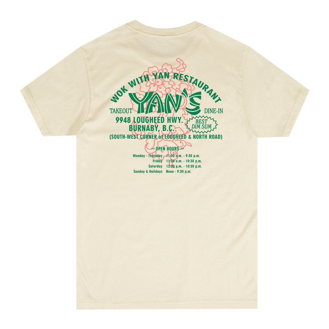 Wok With Yan Stephen Yan Wok On By Fruit Carving Swan Ivory T-Shirt