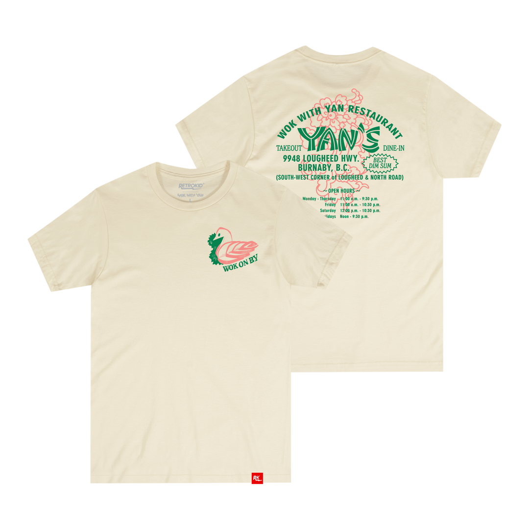 Wok With Yan Stephen Yan Wok On By Fruit Carving Swan Ivory T-Shirt