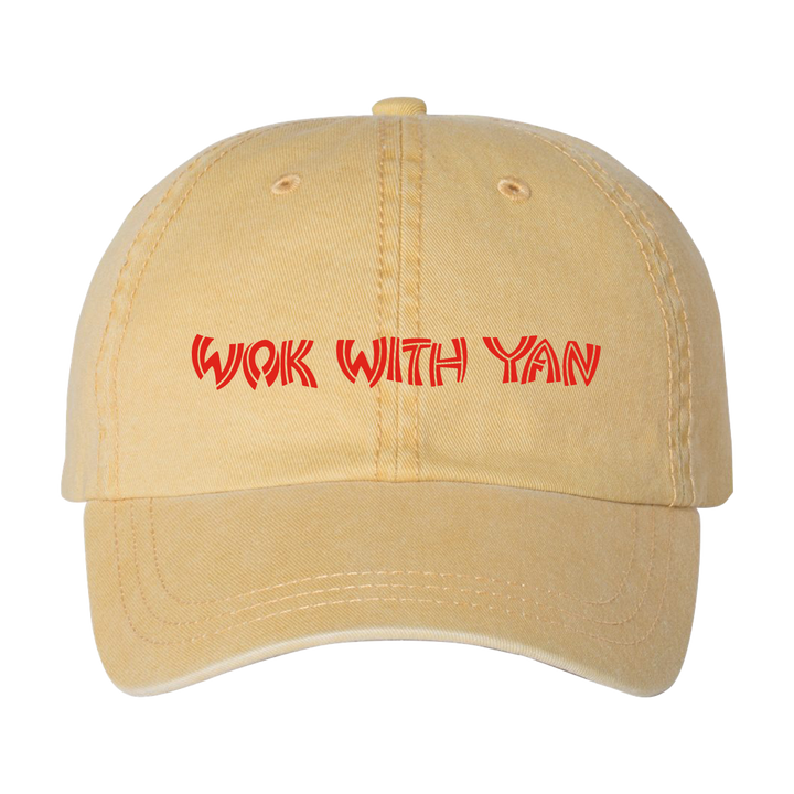 Wok With Yan Stephen Yan Logo Hat Mustard Yellow 