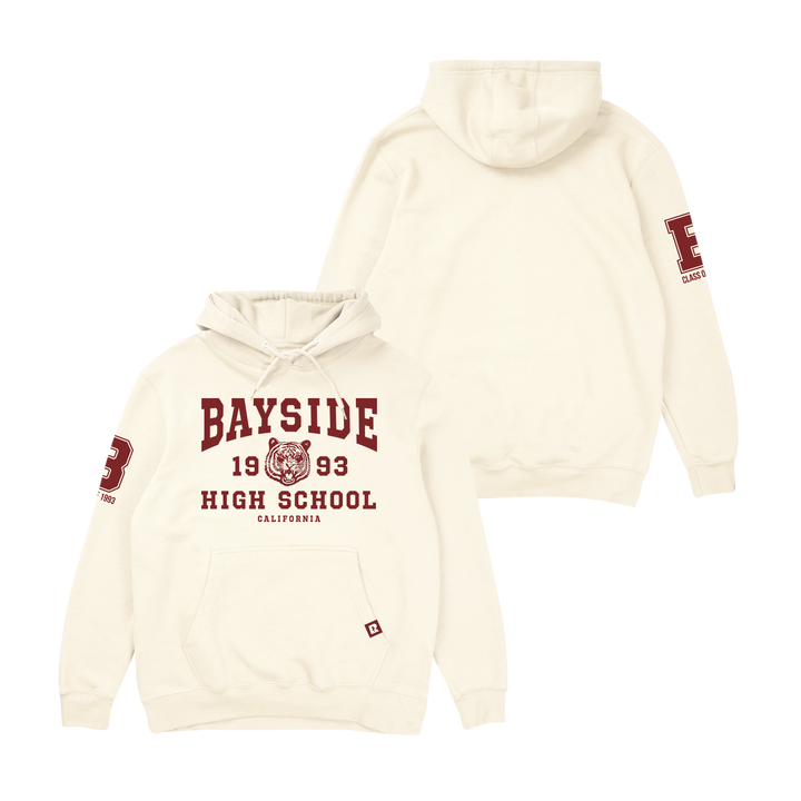 Saved by the Bell Bayside Alumni Hoodie - Bone