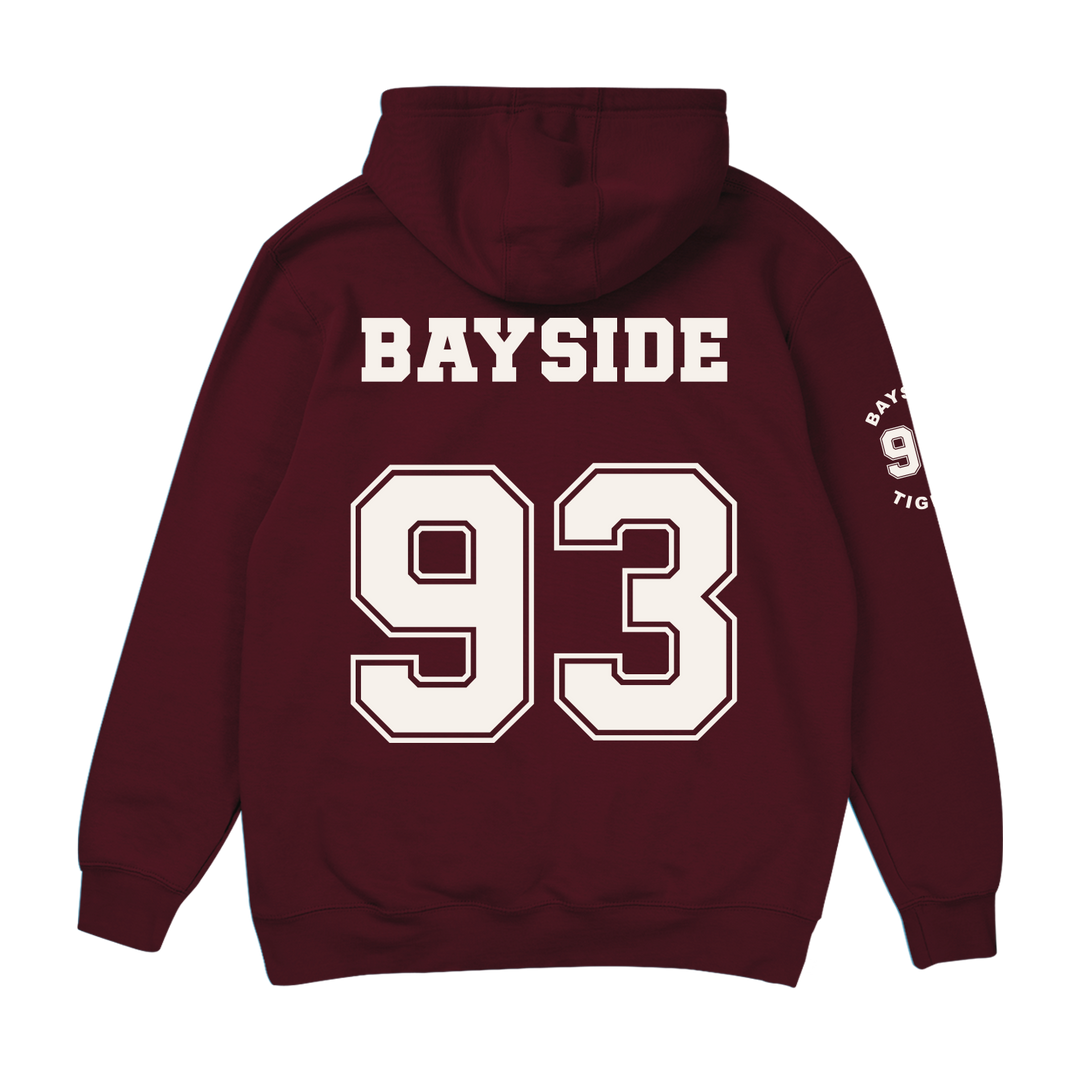 Saved by the Bell Bayside Varsity Hoodie - Maroon