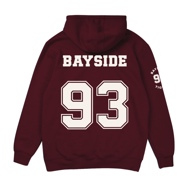 Saved by the Bell Bayside Varsity Hoodie - Maroon
