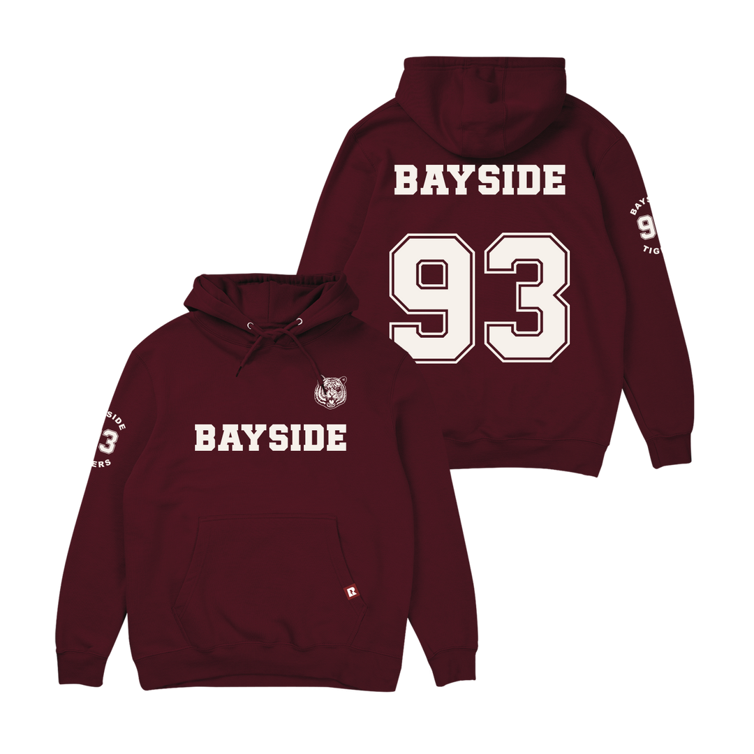Saved by the Bell Bayside Varsity Hoodie - Maroon