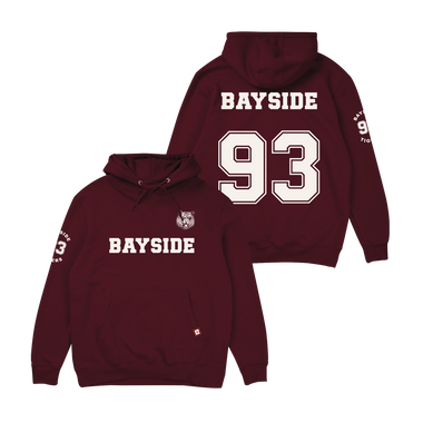 Saved by the Bell Bayside Varsity Hoodie - Maroon