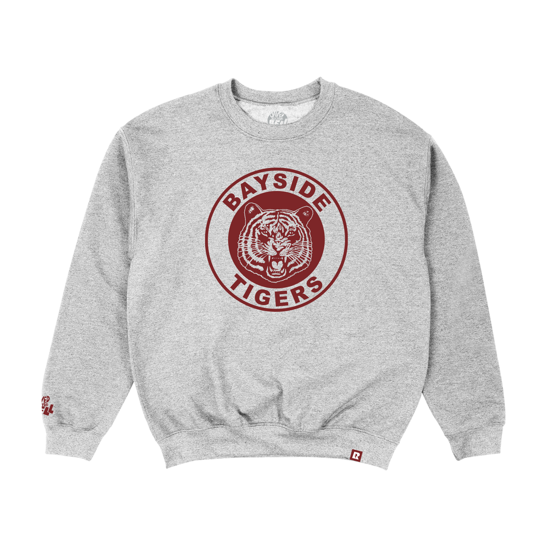 Saved by the Bell Bayside Crewneck - Heather Grey