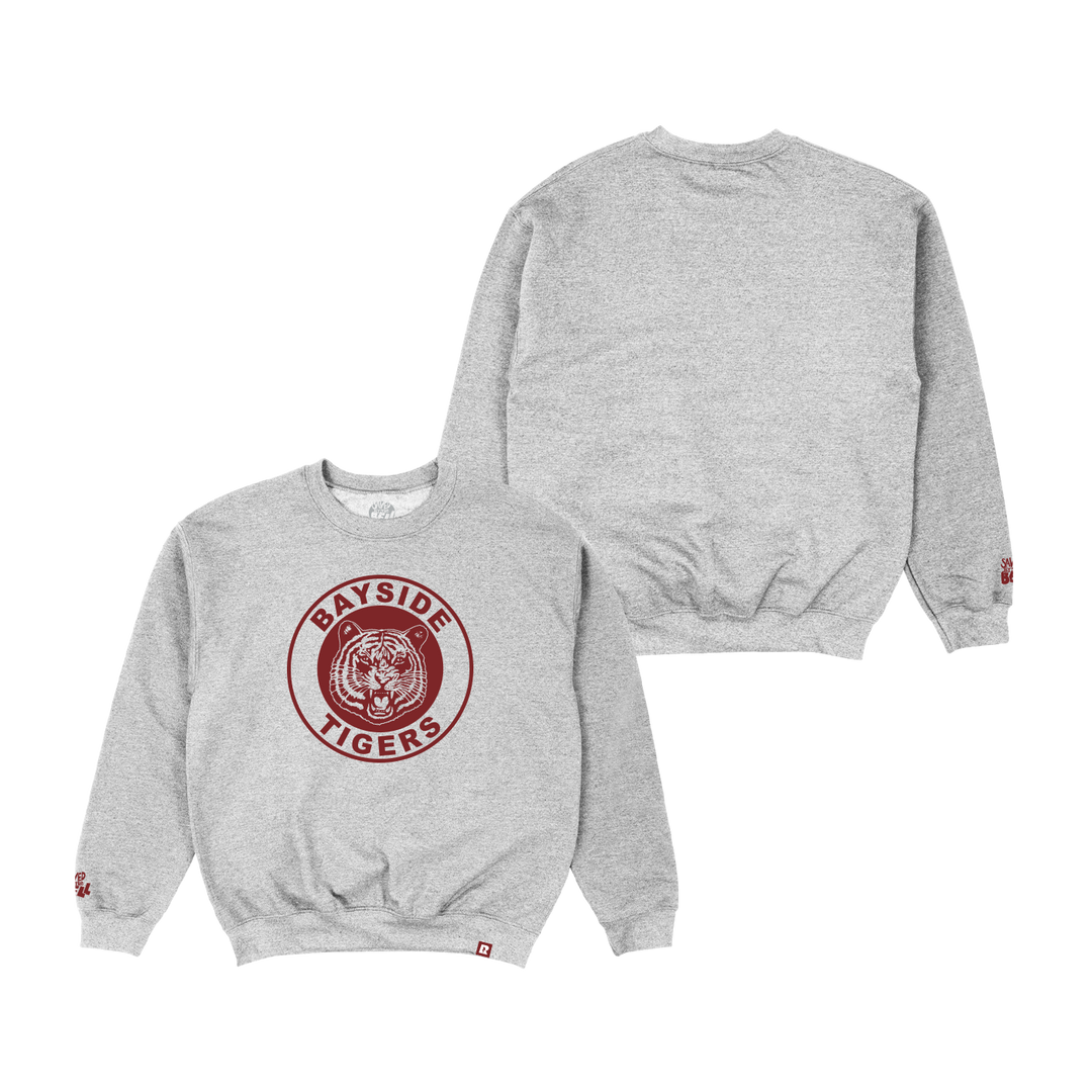 Saved by the Bell Bayside Crewneck - Heather Grey