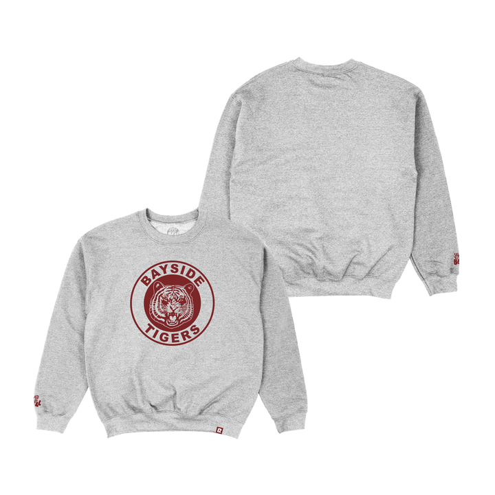 Saved by the Bell Bayside Crewneck - Heather Grey