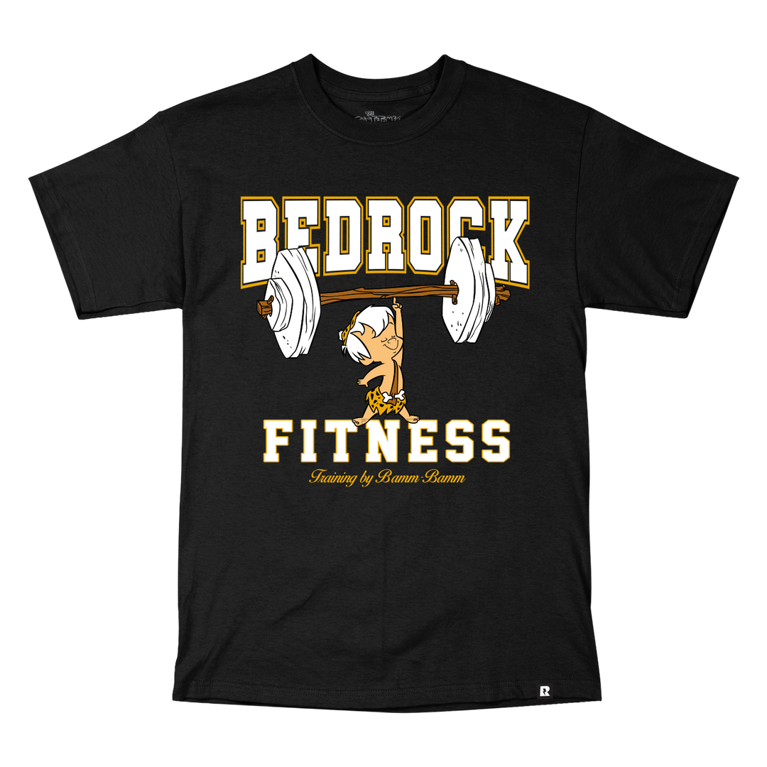 Flintstones Bedrock Fitness T-Shirt - Black