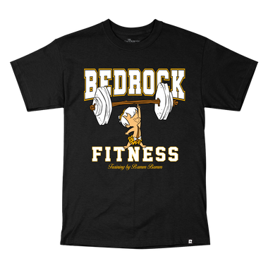 Flintstones Bedrock Fitness T-Shirt - Black