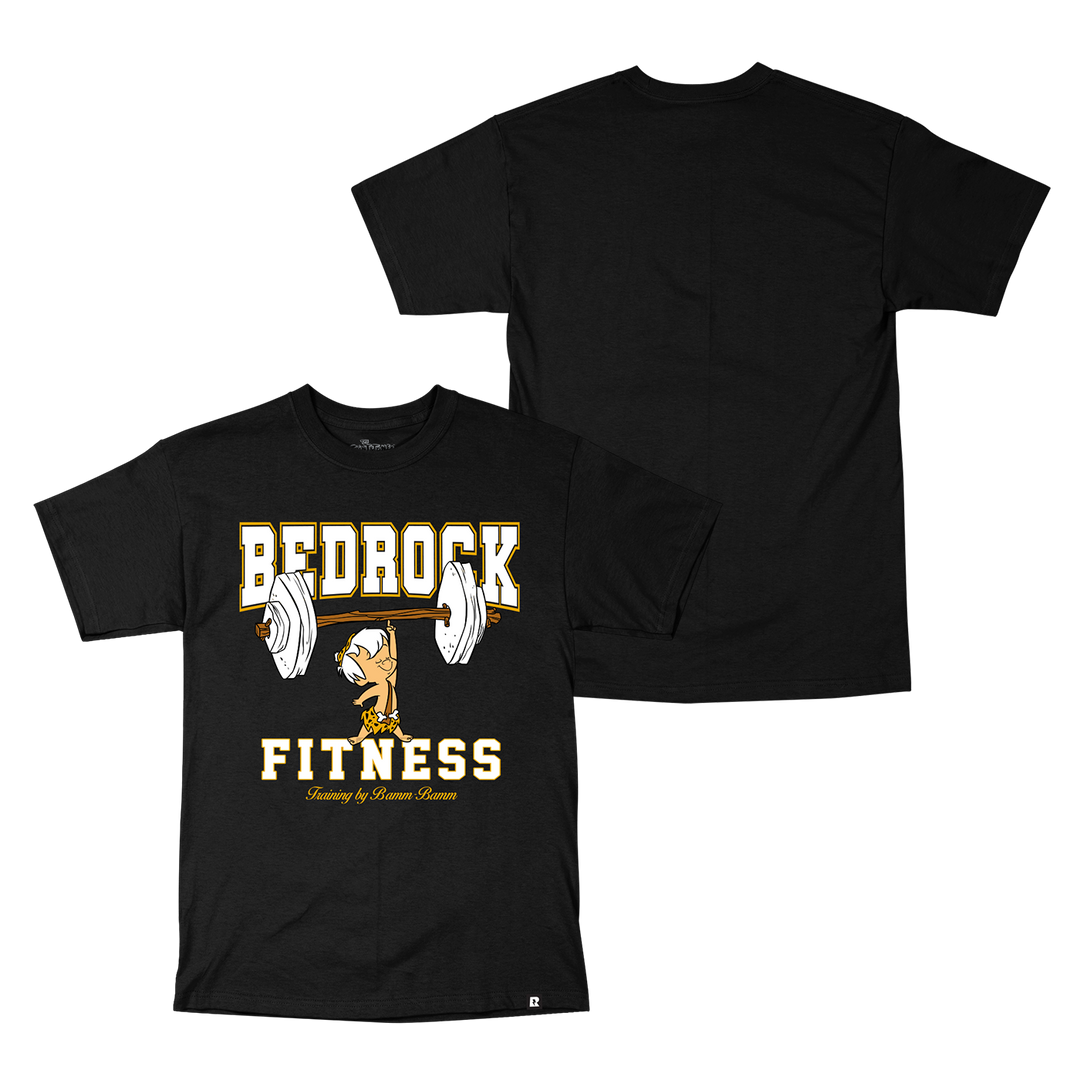Flintstones Bedrock Fitness T-Shirt - Black