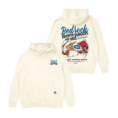 Flintstones Bronto Burgers Hoodie - Bone